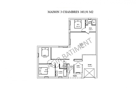 MAISON 3 CHAMBRES 103.91m² | Agir Bâtiment constructeur maisons individuelles La Palmyre Les Mathes Royan Charente Maritime
