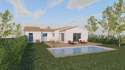 MAISON 3 CHAMBRES 120m² | Agir Bâtiment constructeur maisons individuelles La Palmyre Les Mathes Royan Charente Maritime