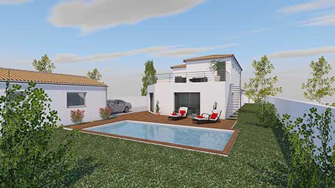 1 Maison + 1 Studio 4 chambres / 250m² | Agir Bâtiment constructeur maisons individuelles La Palmyre Les Mathes Royan Charente Maritime