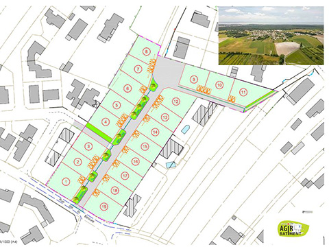 terrains viabilisés Plusieurs lots sont disponibles pour des superficies entre 390m² à 599m² | Projet de construction